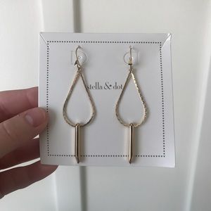 Stella & Dot earrings! Retired! Gold, glam & edgy